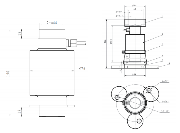 Hm14h1 Load Cell Manufacturershm14h1 Load Cell Zemic Manufacturershm14h1 Compression Loadcell 