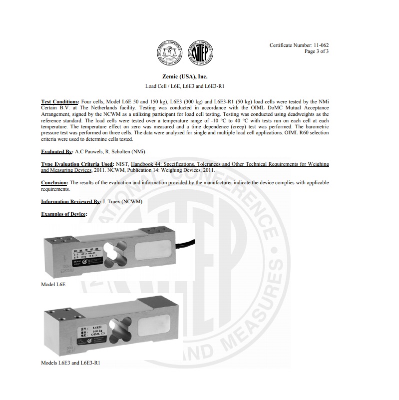 L6E Aluminium Single Point Load Cell Zemic Load Cell