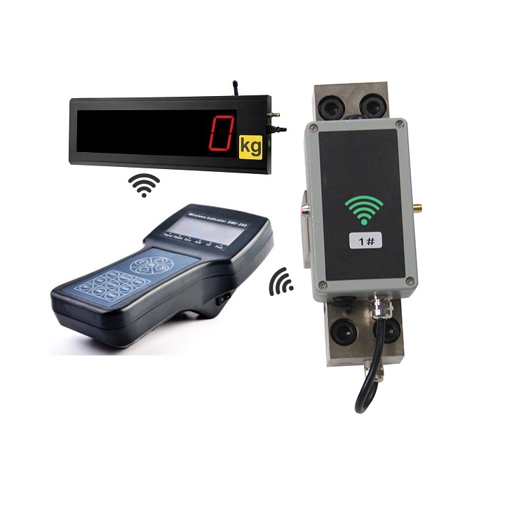 LC104BW Wireless Hoist Load Limiting Device Clamp-on Wire Rope Tension Load Cell Sensor
