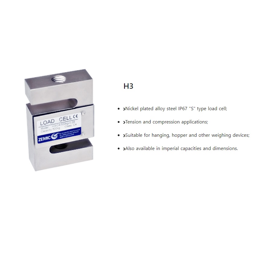 H3 S Type Load Cell Zemic Load Cell