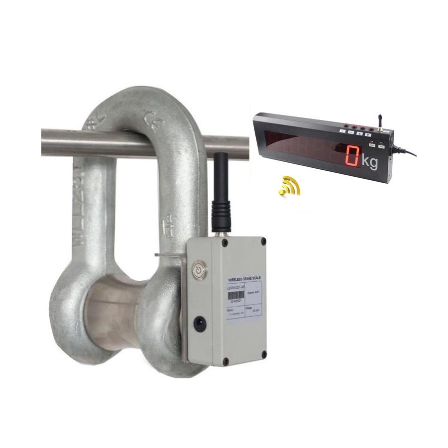 LC7506W Load Cell Shackle for Rigging And Winching/cable Tension Force Monitoring 1/2//3/5/10/20/30/50/100/200/250/300/500T